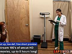 ditria rose spreads wide with toys in lesbian clinic america backstage