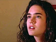 Jennifer Connelly's Seductive Nude Tease in Retro Blue Film