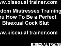 Big Strapon Stretches Her Asshole Wide in Brutal Femdom Pegging Session