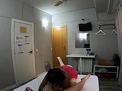 masked milf macarena rides cock in homemade pov sex