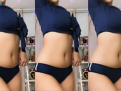 korean babe dances sexy sailor moon with huge bouncing tits