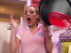 hey waitress anna claire clouds caught masturbating by biker victor ray?