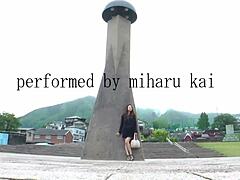 kai miharu takes cock outdoors in hairy pussy adventure