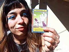 bonneyuwu flaunts her sexy body and cards cosplay style