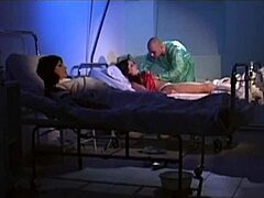 doctor fucks busty brunette patient ass pussy cumshot hospital