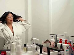 sad guy's spirits lifted by cami strella's juicy latina pussy ride