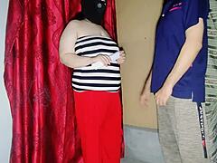 Bend over, sexy teen Jaye, time for garage cock punishment and deepthroat!