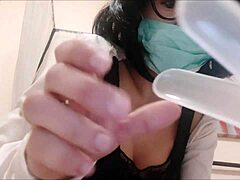 quarantine gyno exam turns into solo speculum insertion play
