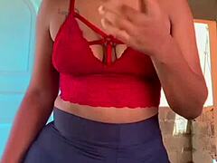 Prostitute's bunduda ass bulges through marked panties