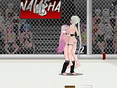 princess of the ring 2 isabel battles natasha in fierce lesbian wrestling catfight