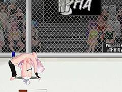 princess of the ring 2 isabel battles natasha in fierce lesbian wrestling catfight