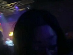 Wow, Carmen Hayes rips clothes flashing huge ebony tits in strip club!