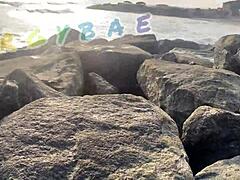 Watch This Milf Couple Flash Thongs Publicly At Bar And Beach