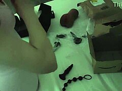 boyfriend's cock battles toy pussy and my hungry mouth