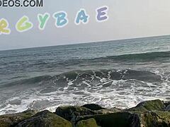 Watch This Milf Couple Flash Thongs Publicly At Bar And Beach