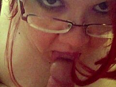 imagine this bbw's pretty mouth sucking cock for seven minutes