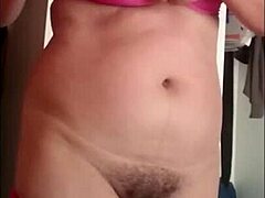 ever catch your busty stepmom flashing her huge hairy pussy just for your jerk off session?