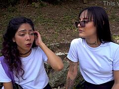 hot students skip class for lesbian pussy licking