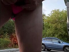 exhibitionist flashes panties cruising taylor creek