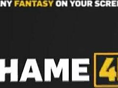 hubby watches wife ride two huge cocks in forest