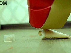 Red High Heels Crush Foundation and Eye Shadow