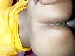 desi indian bhabhi's tight ass gets fisted fucked and creampied closeup