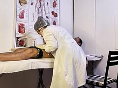 Nurse Gets Hard Patient Cock During Exam Gagging Deepthroat