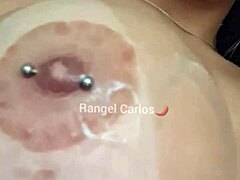 licking every drop he blasted all over my big tits? yes please!