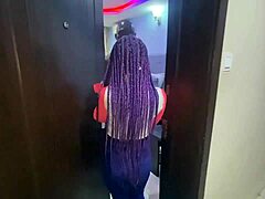 old man summons petite black prostitute to hotel for rough pounding