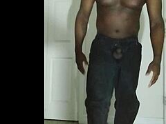 woman slowly undresses from jeans in intimate drawing scene