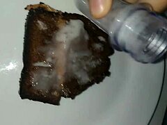 bolo topped with thick cum bukkake blowbang feast