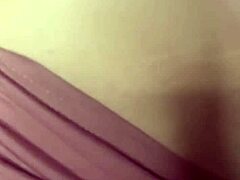 Homemade blonde babe flashes tattooed tits in sexy panties