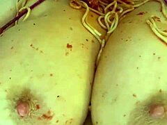 Slutty Arabian Girlfriend's Kinky BBC Food Fetish Orgy