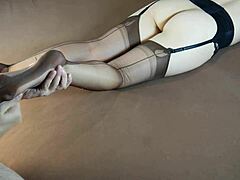 milf's stocking soles get horny massage 😍🔥