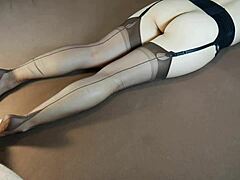 milf's stocking soles get horny massage 😍🔥