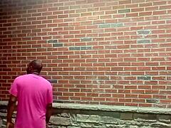 A teasing private striptease rips clothes off in steamy 70-degree heat