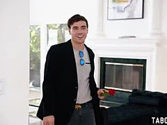 five huge tit blonde milfs reverse gangbang him!!