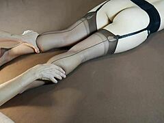 milf's stocking soles get horny massage 😍🔥