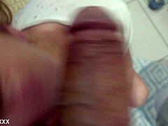 close-up bathroom pounding with mature wife doggystyle