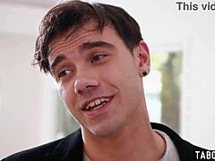 five huge tit blonde milfs reverse gangbang him!!