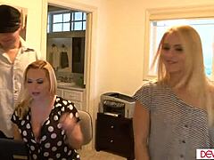 husband catches wife pounding big tits stepmom's ass hard