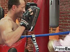 Blonde Pornstar Fucks Horny Boxing Coach Hardcore Style