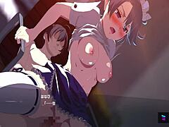 Maid Cosplay Schoolgirl Overpowers Guy in Steamy Encounter