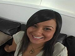 Samira's Shaved Skinny Pussy Stretched Wide By Monster Cock POV!