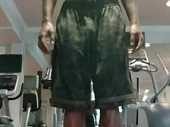 21 year old fitness babe seduces daddy in dorm workout