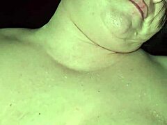 Milf leaks milk from huge tits while riding thick cock