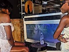 girls night out at club turns into bareback big black cock doggystyle drilling for besties