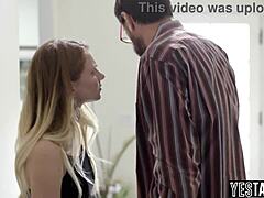 Mature Stepdad's Monster Cock Comforts Petite Teen Stepdaughter