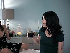 Evelyn Claire Izzy Lush Lesbian Scissoring Tease