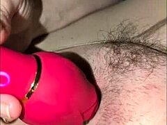 amateur nylon solo anal dildo machine pounding ends in intense orgasm.